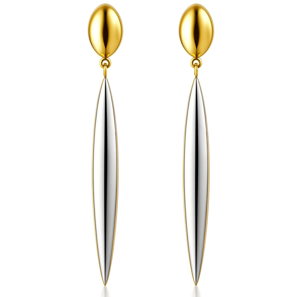 BECHTGOLD ,,Lance" Stainless Steel Ohrringe